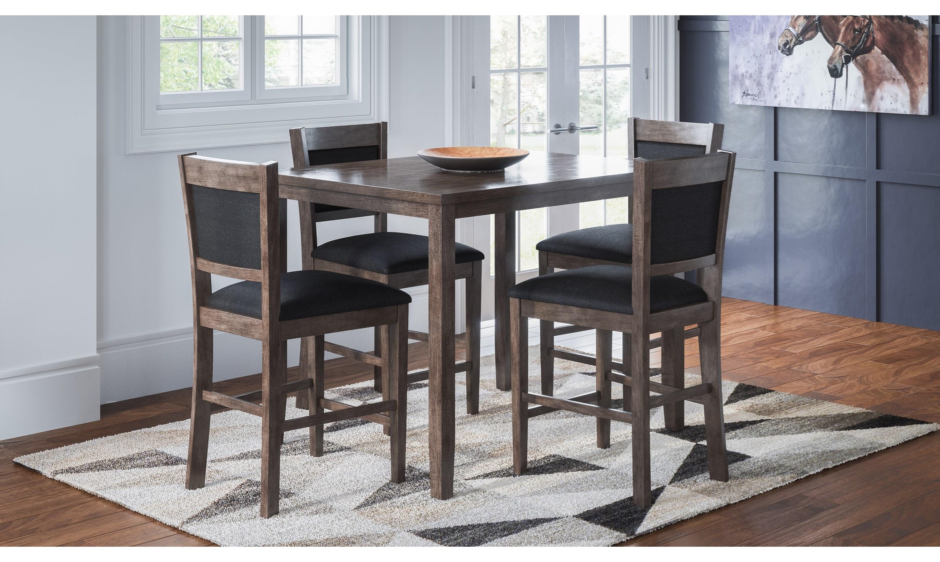 Bar height table with 4 chairs 2025